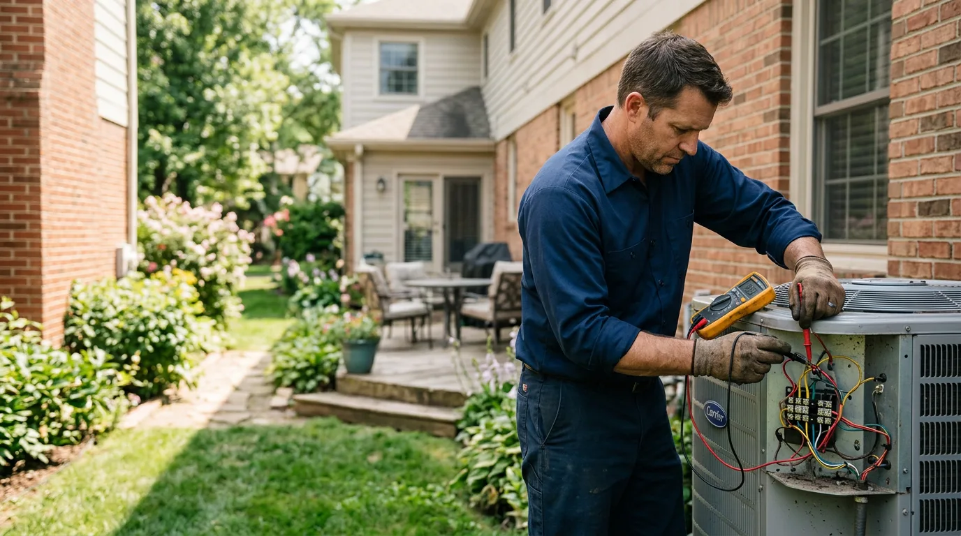 HVAC technician working near Ellinger, TX
